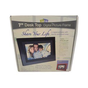 giinii 7" desktop digital picture wooden frame model GH-713P